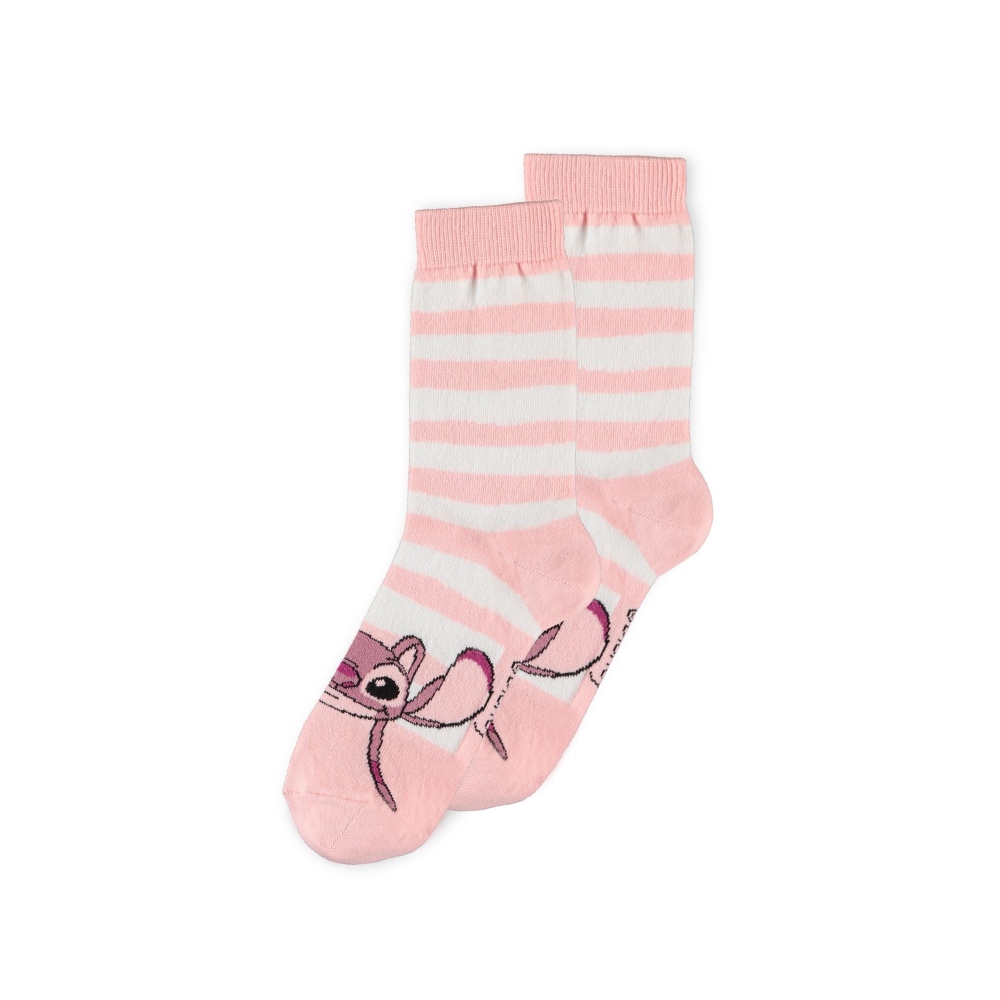 Disney Lilo & Stitch - Stitch, Angel & Scrump Chaussettes - Multicolore